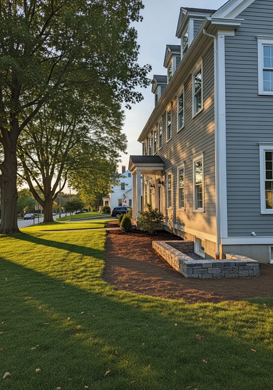 Quality craftsmanship detail on a Newtown home exterior.